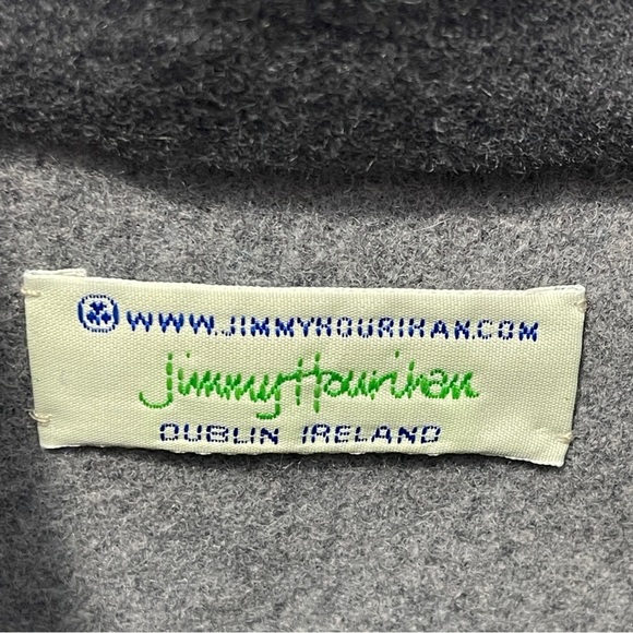 Jimmy Hourihan Women's Wool And Cashmere Cape Two Tone Grey Surpiqure Stitching - Picture 6 of 9